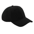 Black - Front - Beechfield Unisex Jersey Athleisure Baseball Cap