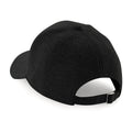 Black - Back - Beechfield Unisex Jersey Athleisure Baseball Cap