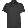 Carbon - Front - Stormtech Mens Eclipse H2X-Dry Pique Polo