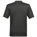 Carbon - Back - Stormtech Mens Eclipse H2X-Dry Pique Polo