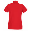 Bright Red - Back - Fruit of the Loom Womens-Ladies Lady Fit Short-Sleeved Polo Shirt