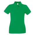 Bright Green - Front - Fruit of the Loom Womens-Ladies Lady Fit Short-Sleeved Polo Shirt