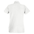 Snow - Back - Fruit of the Loom Womens-Ladies Lady Fit Short-Sleeved Polo Shirt