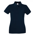 Midnight Blue - Front - Fruit of the Loom Womens-Ladies Lady Fit Short-Sleeved Polo Shirt