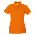 Bright Orange - Front - Fruit of the Loom Womens-Ladies Lady Fit Short-Sleeved Polo Shirt