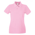 Baby Pink - Front - Fruit of the Loom Womens-Ladies Lady Fit Short-Sleeved Polo Shirt