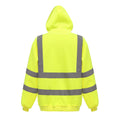 Yellow - Back - Yoko Mens Hi Vis Reflective Hoodie