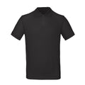 Jet Black - Front - B&C Mens Inspire Polo