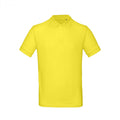 Solar Yellow - Back - B&C Mens Inspire Polo