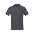 Dark Grey - Back - B&C Mens Inspire Polo