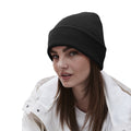 Black - Back - Beechfield Unisex Adults Original Cuffed Beanie