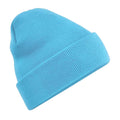 Surf Blue - Front - Beechfield Unisex Adults Original Cuffed Beanie