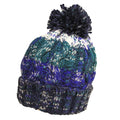 Alpine Blues - Side - Beechfield Womens-Ladies Corkscrew Pom Pom Beanie