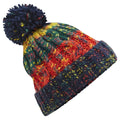 Crackling Campfire - Front - Beechfield Womens-Ladies Corkscrew Pom Pom Beanie