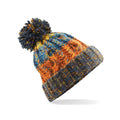 Retro Blue - Front - Beechfield Womens-Ladies Corkscrew Pom Pom Beanie