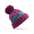 Winter Berries - Front - Beechfield Womens-Ladies Corkscrew Pom Pom Beanie