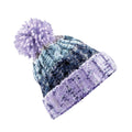 Palma Violet - Front - Beechfield Womens-Ladies Corkscrew Pom Pom Beanie