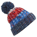 Chilli Blues - Front - Beechfield Womens-Ladies Corkscrew Pom Pom Beanie