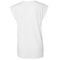 White - Back - Bella + Canvas Womens-Ladies Flowy Muscle Tee