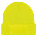 Fluoresent Yellow - Back - Beechfield Unisex Adults Thinsulate Printer Beanie