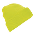 Fluoresent Yellow - Front - Beechfield Unisex Adults Thinsulate Printer Beanie