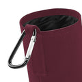 Burgundy - Back - Quadra Water Bottle And Fabric Sleeve Holder (Pack of 2)