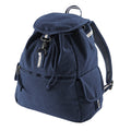 Vintage Oxford Navy - Front - Quadra Vintage Canvas Backpack - 18 Litres (Pack of 2)