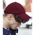 Burgundy - Back - Beechfield Unisex Authentic 6 Panel Baseball Cap (Pack of 2)