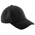 Black - Front - Beechfield Unisex Authentic 6 Panel Baseball Cap (Pack of 2)