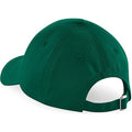 Bottle Green - Back - Beechfield Unisex Authentic 6 Panel Baseball Cap (Pack of 2)