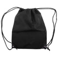 Black - Front - Shugon Stafford Plain Drawstring Tote Bag - 13 Litres (Pack of 2)