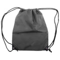 Dark Grey - Front - Shugon Stafford Plain Drawstring Tote Bag - 13 Litres (Pack of 2)