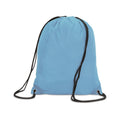 Sky Blue - Front - Shugon Stafford Plain Drawstring Tote Bag - 13 Litres (Pack of 2)