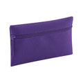 Purple - Back - Quadra Classic Zip Up Pencil Case (Pack of 2)