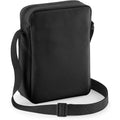 Black - Back - Bagbase Across Shoulder Strap Cross Body Bag (Pack Of 2)