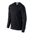 Black - Side - Gildan Mens Long Sleeve Hammer Shirt