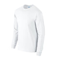 White - Lifestyle - Gildan Mens Long Sleeve Hammer Shirt