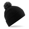 Black-Graphite - Back - Beechfield Adults Unisex Snowstar Beanie