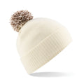 Off White-Mocha - Back - Beechfield Adults Unisex Snowstar Beanie