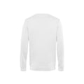 White - Back - B&C Mens Organic Crew Neck Sweat