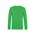 Apple Green - Front - B&C Mens Organic Crew Neck Sweat