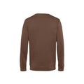 Mocha - Back - B&C Mens Organic Crew Neck Sweat