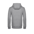 Heather Grey - Side - B&C Mens King Zipped Hooded Sweat