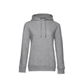 Grey Heather - Front - B&C Womens-Ladies Queen Hoodie