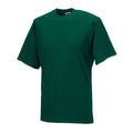 Bottle Green - Front - Russell Mens Organic Short-Sleeved T-Shirt