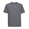 Convoy Grey - Front - Russell Mens Organic Short-Sleeved T-Shirt