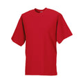 Classic Red - Front - Russell Mens Organic Short-Sleeved T-Shirt