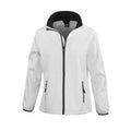 White-Black - Front - Result Womens-Ladies Softshell Body Warmer