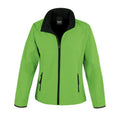 Vivid Green-Black - Front - Result Womens-Ladies Softshell Body Warmer