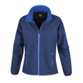 Navy-Royal Blue - Front - Result Womens-Ladies Softshell Body Warmer